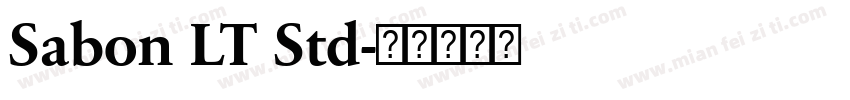 Sabon LT Std字体转换